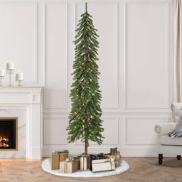Puleo International 7ft. Pre-Lit Alpine Artificial Christmas Tree