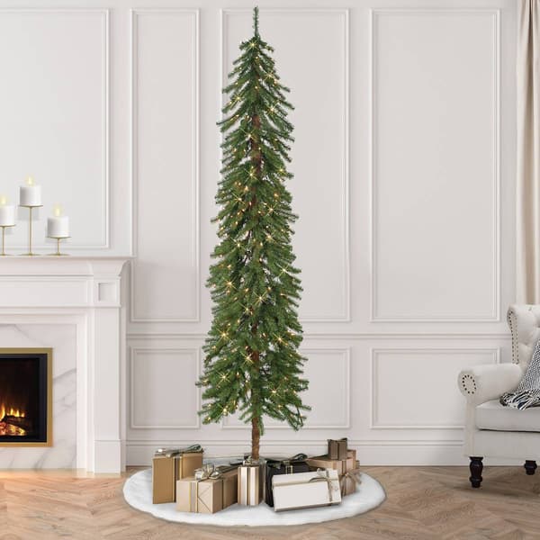 Puleo International 7ft. Pre-Lit Alpine Artificial Christmas Tree