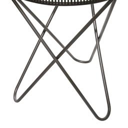 9th & Pike® Round Industrial Metal Accent Table - Set Of 2