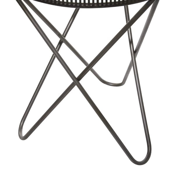 9th & Pike&#174; Round Industrial Metal Accent Table - Set Of 2