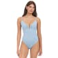 Womens Sanctuary Rib V-Wire Shoulder One Piece Swimsuit - image 1