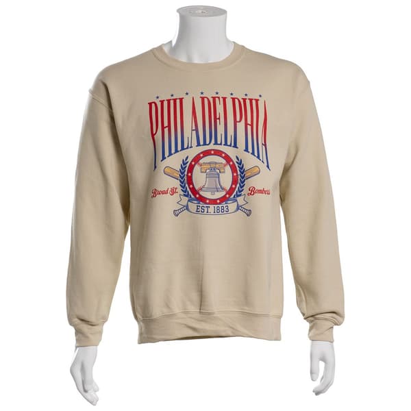 Mens Tailgate Philadelphia Baseball Liberty Bell Sweatshirt - image 