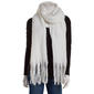 Womens Renshun Solid White Blanket Scarf - image 1