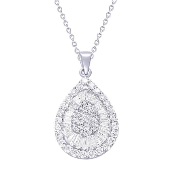 Nova Star&#40;R&#41; White Gold 1 17/20ctw. Lab Grown Diamond Pendant