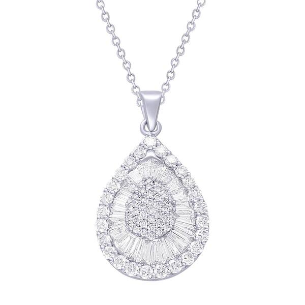 Nova Star&#40;R&#41; White Gold 1 17/20ctw. Lab Grown Diamond Pendant - image 