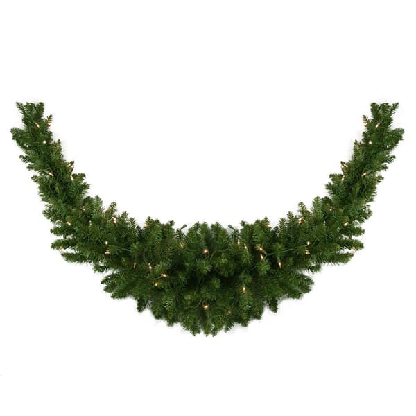 Northlight Pre-Lit Eastern Pine Artificial Christmas Swag - image 