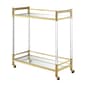 Convenience Concepts Royal Crest 2-Tier Glass Bar Cart - image 1