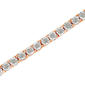 Haus of Brilliance Rose Gold over Sterling Silver Tennis Bracelet - image 4
