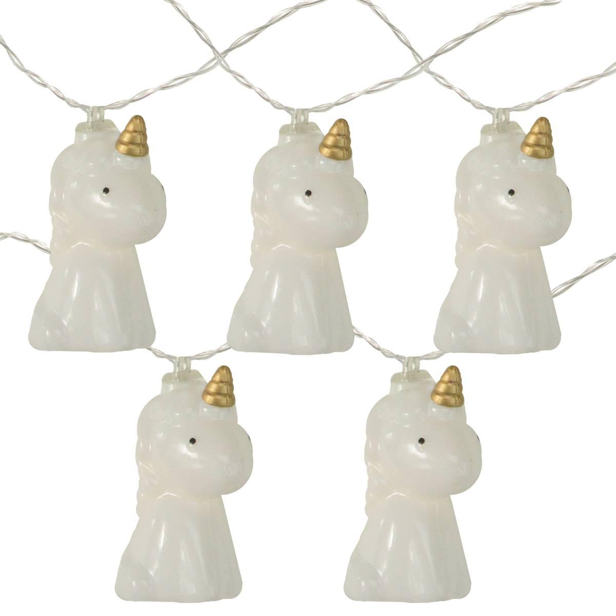 Northlight Seasonal 10pk. 4.5ft. Unicorn Summer LED String...