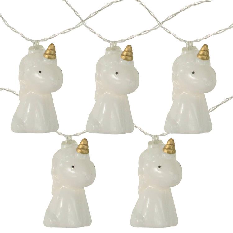 Northlight Seasonal 10pk. 4.5ft. Unicorn Summer LED String Lights