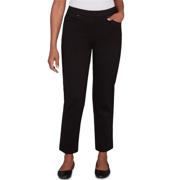 Womens Alfred Dunner Barcelona Stretch Ponte Knit Average Length