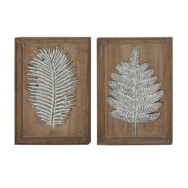 9th & Pike&#174; Rectangular Wood and Metal Wall D&#233;cor - Set of 2