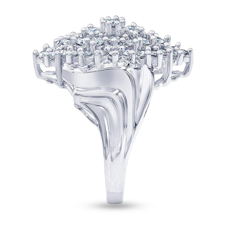 Nova Star® Sterling Silver 1ctw. Lab Grown Diamond Statement Ring