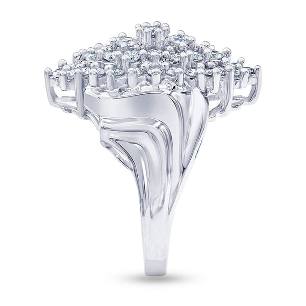 Nova Star® Sterling Silver 1ctw. Lab Grown Diamond Statement Ring