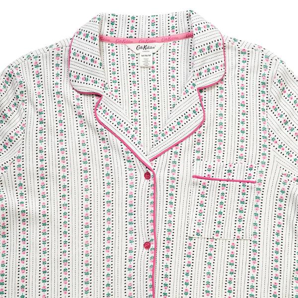 Womens Cath Kidston Long Sleeve Floral/Dot/Stripe Pajama Set