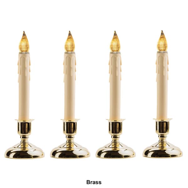 IMC Cape Cod 4pc. LED Battery Window Candle w/ Light Sensor Set