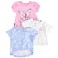 Toddler Girl Pink Velvet 3pk. Butterfly & Floral Tees - image 1