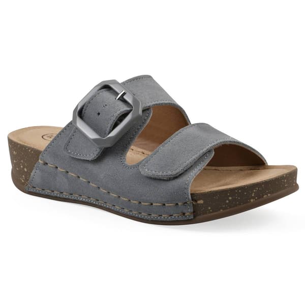 Womens White Mountain Fearful Slide Sandals