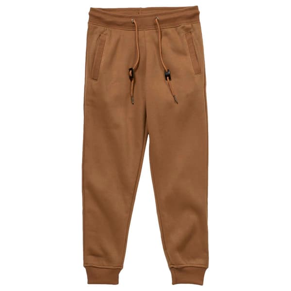 Boys (8-20) Starting Point Basic Fleece Joggers - Khaki - image 