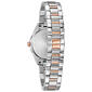 Womens Bulova Two-Tone Diamond Bezel Bracelet Watch - 98R264 - image 2