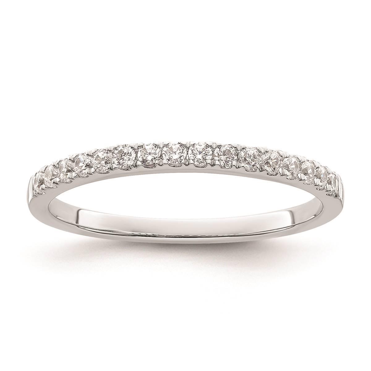 Pure Fire 14kt. White Gold Lab Grown Diamond Polish Wedding...
