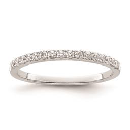 Pure Fire 14kt. White Gold Lab Grown Diamond Polish Wedding Band