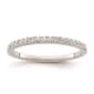 Pure Fire 14kt. White Gold Lab Grown Diamond Polish Wedding Band - image 1
