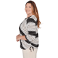 Plus Size Alfred Dunner Seville 3/4 Sleeve Diagonal Stripe Blouse - image 4