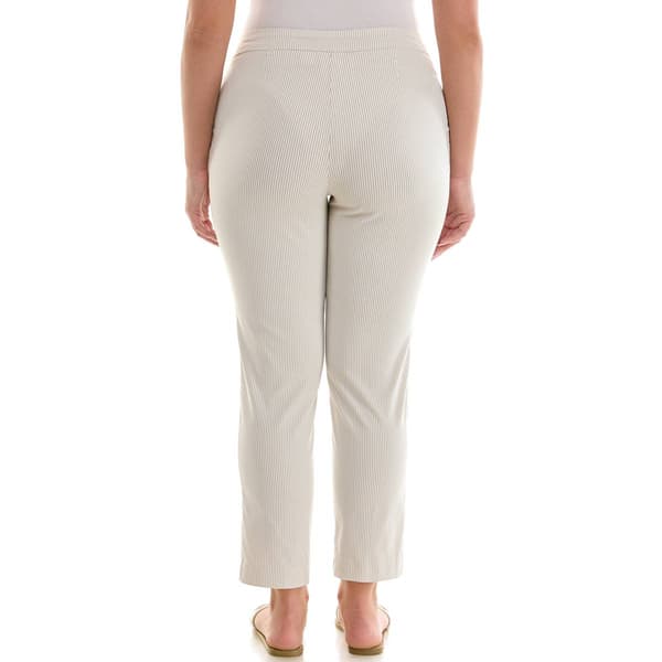 Womens Zac & Rachel Pull On Stripe Straight Leg Pants