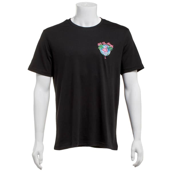 Mens Chaps Flamingo Short Sleeve Graphic Tee - image 