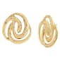 Steve Madden Vintage Gold Spiral Post Earrings - image 1