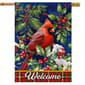 Briarwood Lane Cardinal & Holly House Flag - image 1