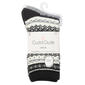 Womens Cuddl Duds® 2pk. Fair Isle Crew Socks - image 2