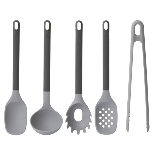 BergHOFF Leo 5pc. Nonstick Silicone Grey Cooking Utensil Set