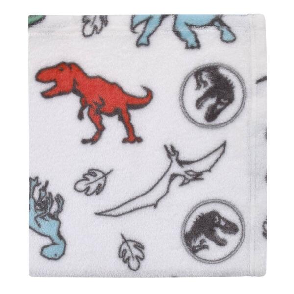 NBC Jurassic World Dinosaur Baby Blanket - image 