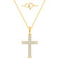 Diamond Classics™ Yellow Gold 1/4ctw. Diamond Cross Pendant - image 2