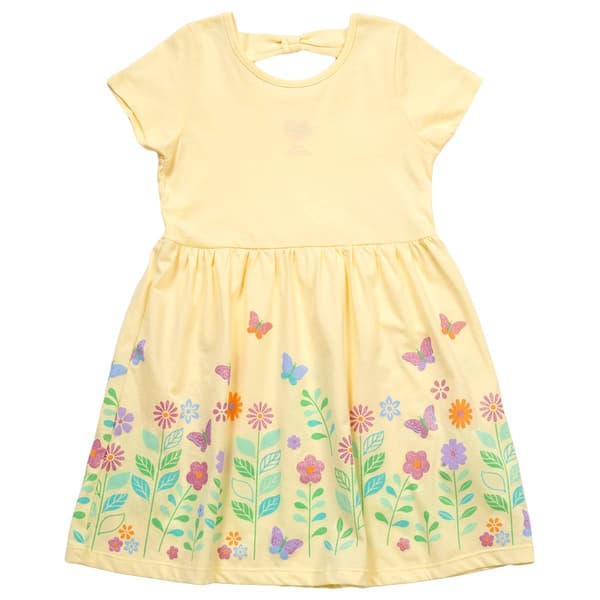 Girls (4-6x) Freestyle Revolution Spring Butterfly Border Dress - image 