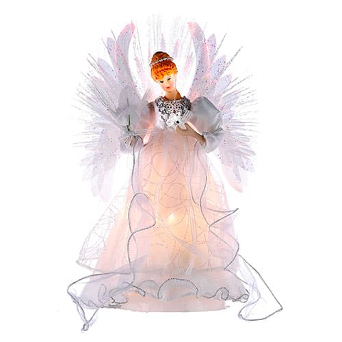 Kurt S. Adler 14in. Fiber Optic Angel Tree Topper - image 