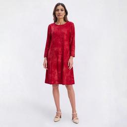 Womens Cocomo 3/4 Sleeve Tie Dye Sequin Shift Dress