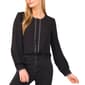 Womens Cece Long Sleeve Button Down Scallop Detail Blouse - image 1