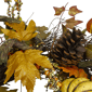 Northlight 24in. Pumpkin, Foliage, & Pinecone Fall Harvest Wreath - image 5