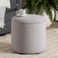 Baxton Studio Rosine Upholstered Nail Trim Ottoman - image 5