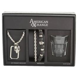 Mens Gentlemen''s Classics&#40;tm&#41; Necklace/Bracelet/Shot Glass Set