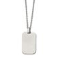 Mens Gentlemen's Classics&#40;tm&#41; Steel Rectangle Dog Tag Necklace - image 1