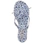 Womens Love 83 Blue Floral Bow Filp Flops - image 5
