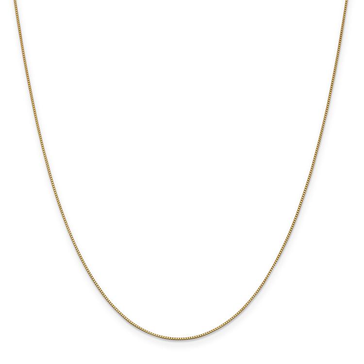 Unisex Gold Classics(tm) .7mm. 14k Gold Box Chain 14in. Necklace