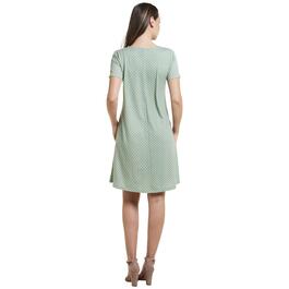 Plus Size Architect® Short Sleeve Dot Shift Dress