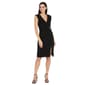 Womens R&M Richards Sleeveless Portrait Collar Dress with Rhines - image 1