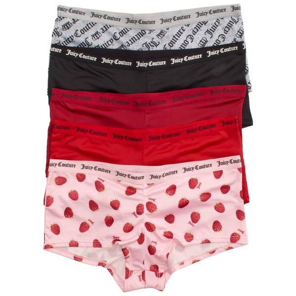 Womens Juicy Couture 5Pk Micro Boyshort - JC8556-5PKDU - image 