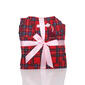 Womens White Mark 3 pc. Red Plaid Pajama Set - image 4